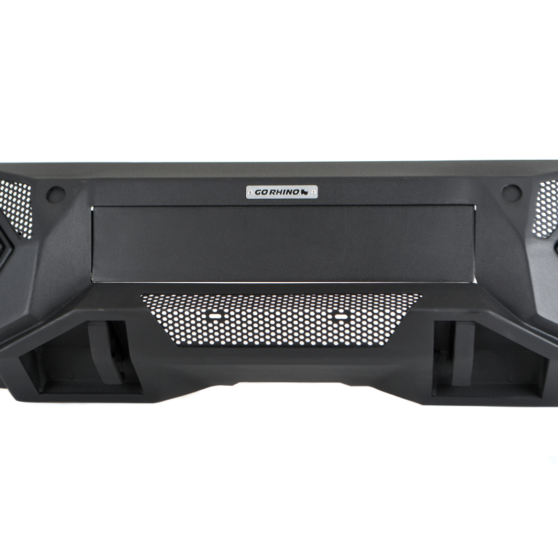 GMC Sierra 1500 Bumper - Front - Go Rhino - Element with Power Bar - Textured Black - `22-`26